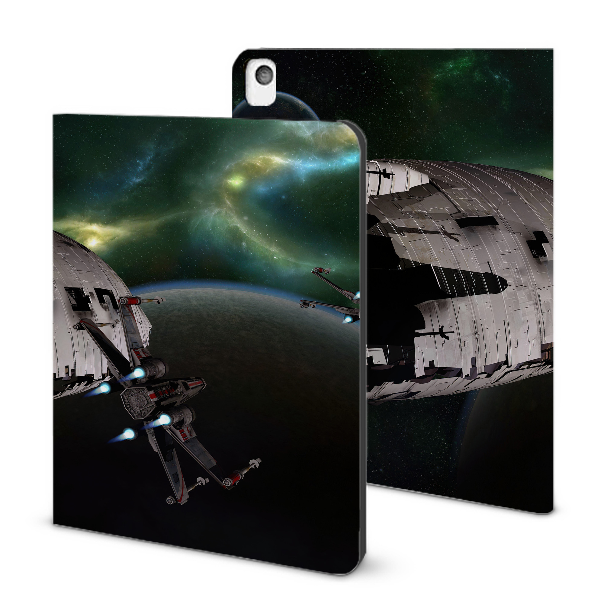 （画像用） スター・ウォーズ Star Wars IPadケース ペンホルダー付き ブックスタイルデザイン